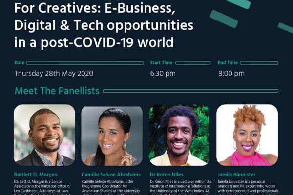 Webinar: Creatives: E-Business, Digital & Tech opportunities in a post-COVID-19 world